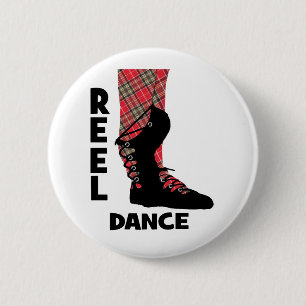 Badge Rond 5 Cm Reel Dance Scottish Country Dance Thème