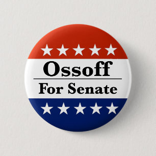 Badge Rond 5 Cm Réélire le sénateur géorgien Jon Ossoff en 2026