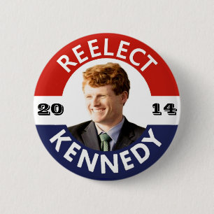 BADGE ROND 5 CM RÉÉLISEZ JOE KENNEDY 2014