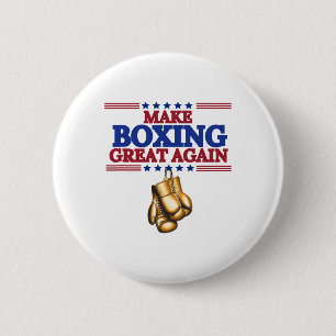 Badge Rond 5 Cm Refaire la boxe à nouveau grande