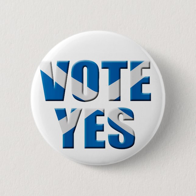 Badge Rond 5 Cm référendum sur l'indépendance de l'Écosse - vote o (Devant)