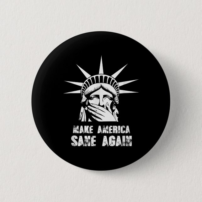 Badge Rond 5 Cm Réfléchir à ce que l'Amérique renonce à la protest (Devant)