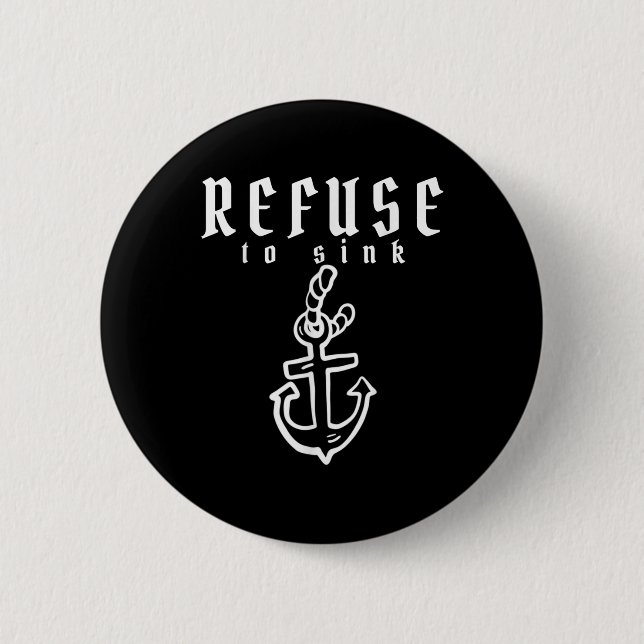 Badge Rond 5 Cm Refus De Consommer La Dépression Sensibilisation À (Devant)