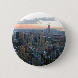Badge Rond 5 Cm Regard du sud à partir du dessus de la roche New