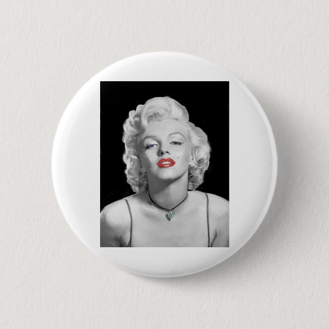 Badge Rond 5 Cm Regard MIC01BWRD-V3 de l'émeraude Heart.tif (Devant)