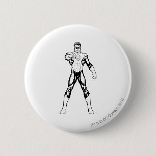Badge Rond 5 Cm Regard noir et blanc en avant