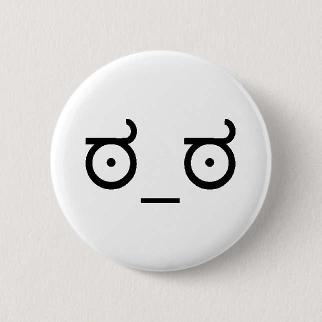 Badge Rond 5 Cm Regardez de la désapprobation (Devant)