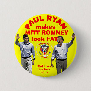 Badge Rond 5 Cm Regardez le FAT - Bouton