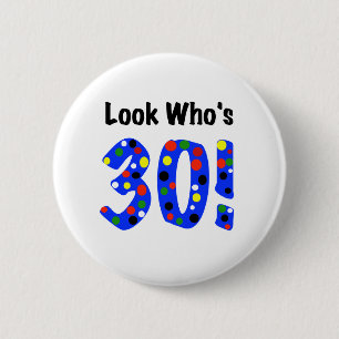 Badge Rond 5 Cm Regardez qui est 30