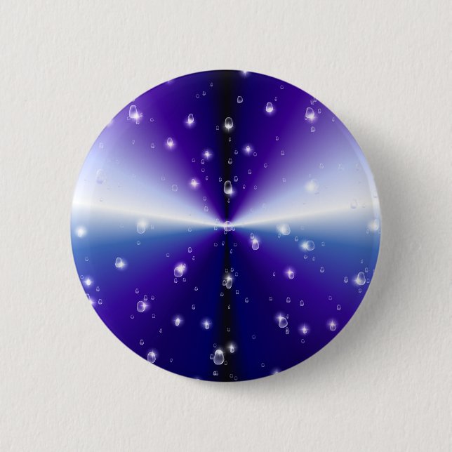 Badge Rond 5 Cm Regentropfen auf lila Regenbogen (Devant)
