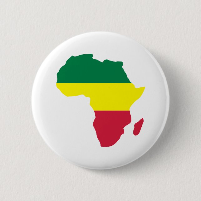 Badge Rond 5 Cm Reggae d'Afrique (Devant)