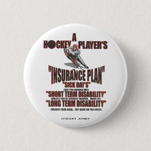 BADGE ROND 5 CM RÉGIME D'ASSURANCE