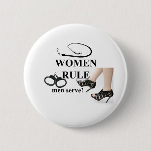 BADGE ROND 5 CM RÈGLE DE FEMMES