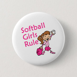 Badge Rond 5 Cm règle de filles du base-ball