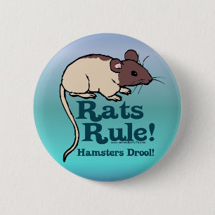 Badge Rond 5 Cm Règle de rats !