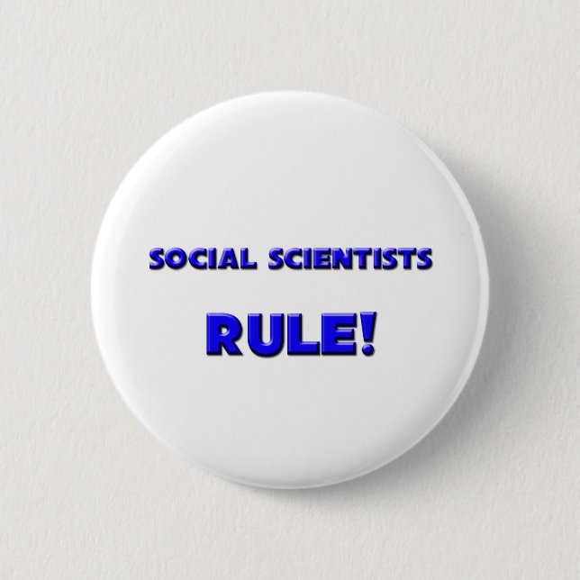 Badge Rond 5 Cm Règle de sociologues ! (Devant)