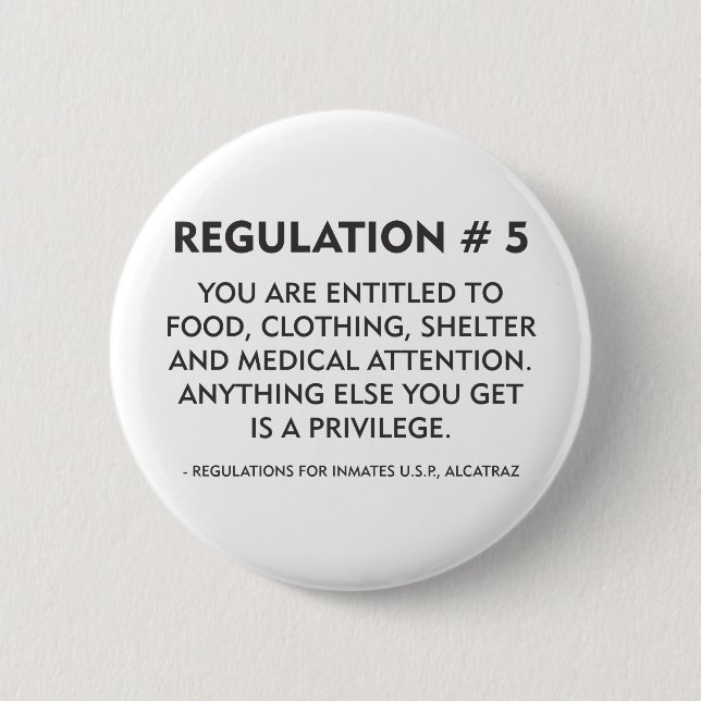 Badge Rond 5 Cm Règlement # 5 (Devant)