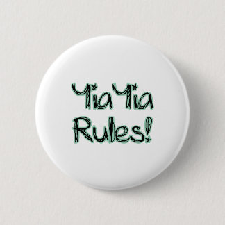 Badge Rond 5 Cm Règles de YiaYia !
