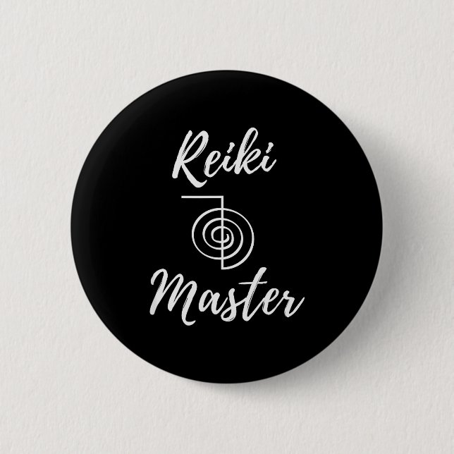 Badge Rond 5 Cm Reiki Master Wellness New Age Chakra Yoga  (Devant)