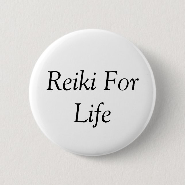 Badge Rond 5 Cm Reiki pendant la vie (Devant)