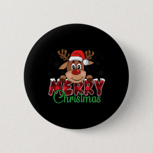 Badge Rond 5 Cm Reindees de Noël Hommes Femmes Famille Corresponda