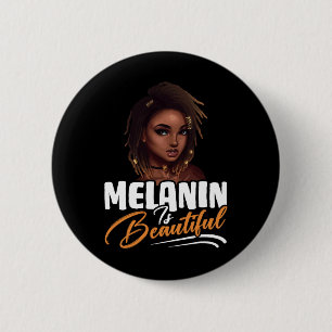 Badge Rond 5 Cm Reine Afro Américaine Femmes Fierté Noire La Mélan