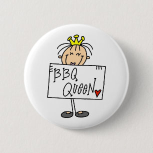 Badge Rond 5 Cm Reine de BBQ