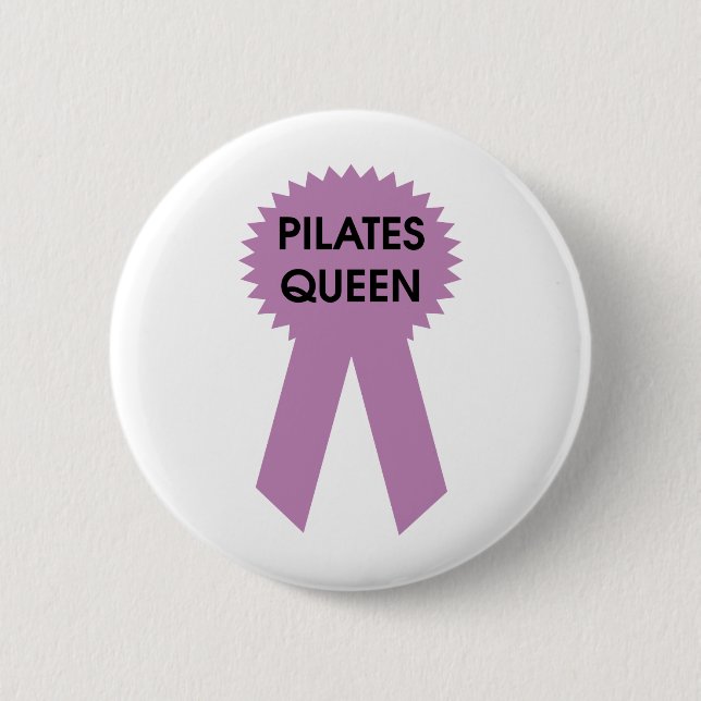 Badge Rond 5 Cm Reine de Pilates (Devant)