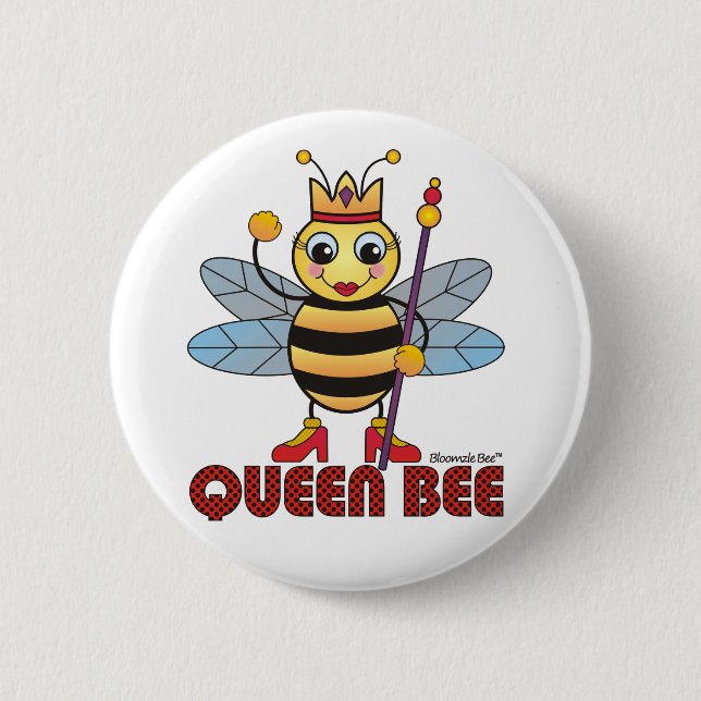 Badge Rond 5 Cm Reine des abeilles (Devant)
