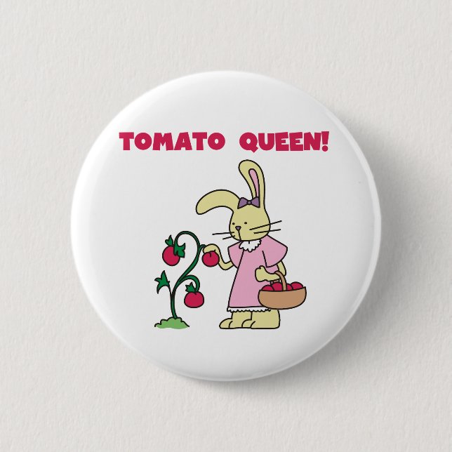 Badge Rond 5 Cm Reine des tomates (Devant)