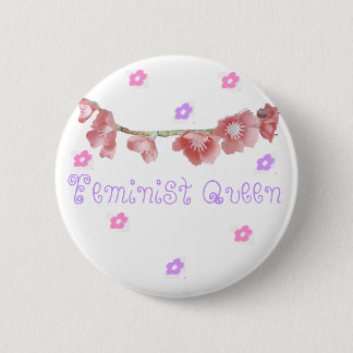 Badge Rond 5 Cm reine féministe (◕‿◕✿)