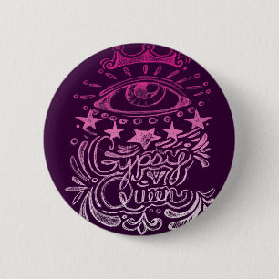 Badge Rond 5 Cm Reine gitane