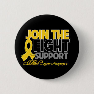 Badge Rond 5 Cm Rejoignez La Lutte Pour Soutenir La Sensibilisatio