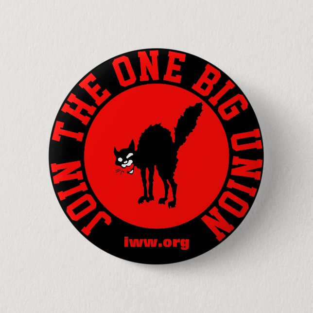 Badge Rond 5 Cm Rejoignez l'IWW (Devant)