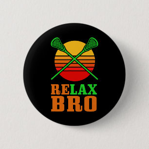 Badge Rond 5 Cm Relaxe Bro Vintage Lacrosse T Shirt Don American