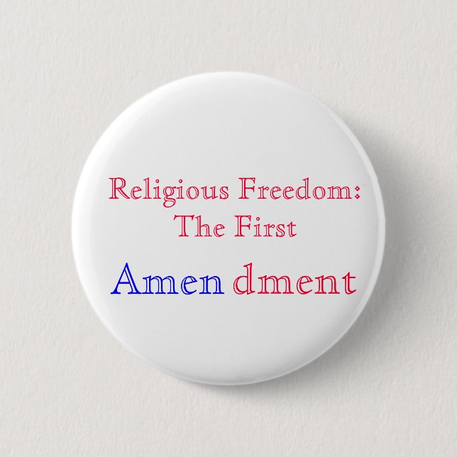 Badge Rond 5 Cm Religieux amen (Devant)