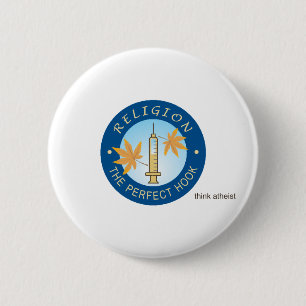 Badge Rond 5 Cm Religion comme bouton rond de drogue