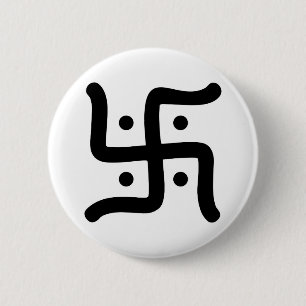 Badge Rond 5 Cm religion indoue traditionnelle indienne de symbole
