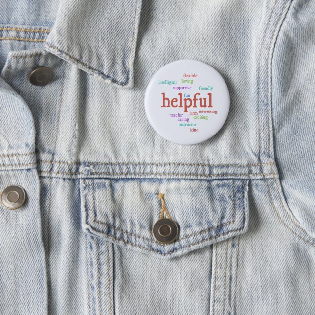 Badge Rond 5 Cm Remerciement aux enseignants (En situation)
