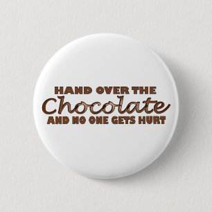 Badge Rond 5 Cm Remettez le chocolat