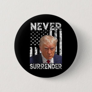Badge Rond 5 Cm Remettre Trump Mug Shot 2024 - Drapeau américain f