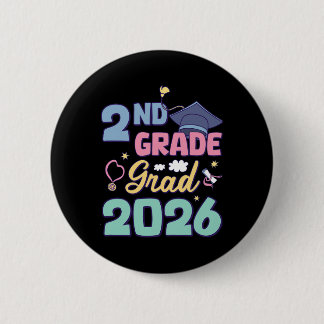 Badge Rond 5 Cm Remise des diplômes de 2e année 2026 Diplômé fier