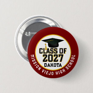 Badge Rond 5 Cm Remise des diplômes de la promotion 2027 de Letter