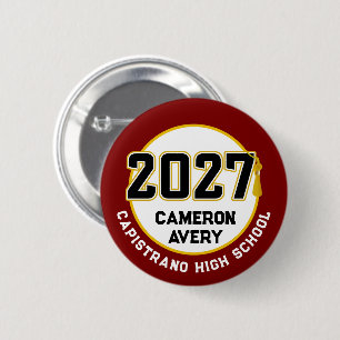 Badge Rond 5 Cm Remise des diplômes de la promotion 2027 de Letter