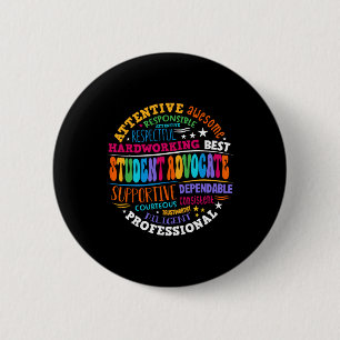Badge Rond 5 Cm Remise des prix Groovy Student Advocate Retour à l
