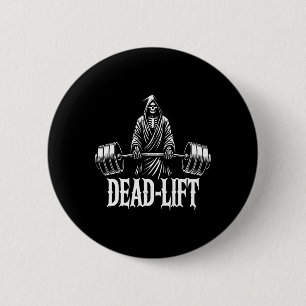 Badge Rond 5 Cm Remise en état - Grande Faucheuse Halloween Gym Wo
