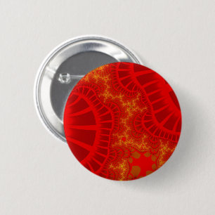 Badge Rond 5 Cm Remix rouge cerise