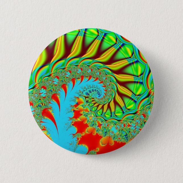 Badge Rond 5 Cm Remous de colorant de cravate (Devant)