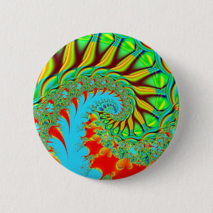 Badge Rond 5 Cm Remous de colorant de cravate