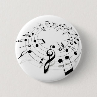 Badge Rond 5 Cm Remous de musique